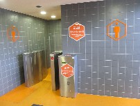 タリンのバスターミナルにある有料トイレ